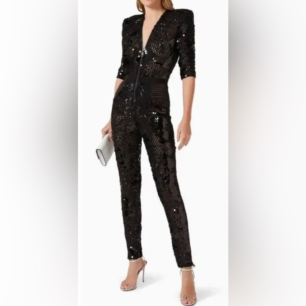 2X “HOST PICK” Zhivago Sequined Mesh Jumpsuit - Picture 6 of 16